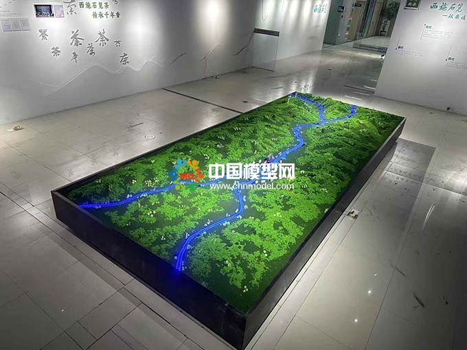 西施石筧茶產(chǎn)地茶廠沙盤(pán)模型