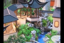 園林古建模型，天壇模型，木制古建模型