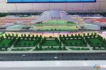 通過沙盤模型看京張高鐵線工程，預計2019年底建成通車